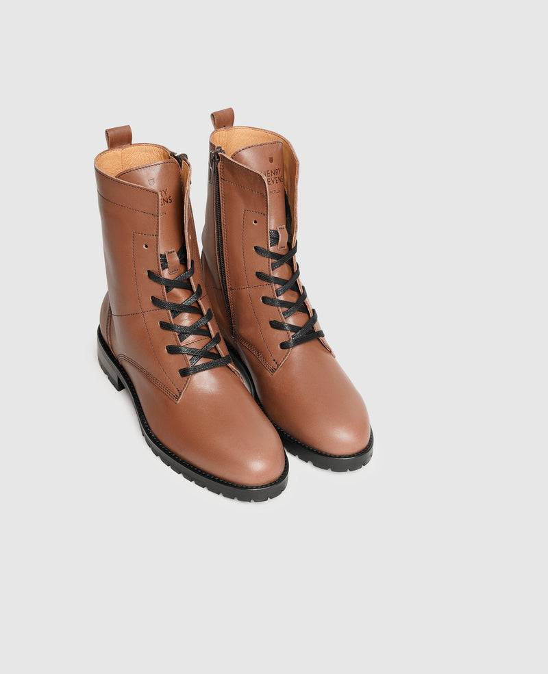 Shoepassion Schnürstiefel aus Glattleder für Damen Henry Stevens Shoepassion Valentinstagsangebot