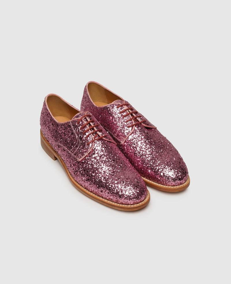 Shoepassion Rahmengenähter Derby Glitzer-Damenschuh Henry Stevens Shoepassion Lagerräumung