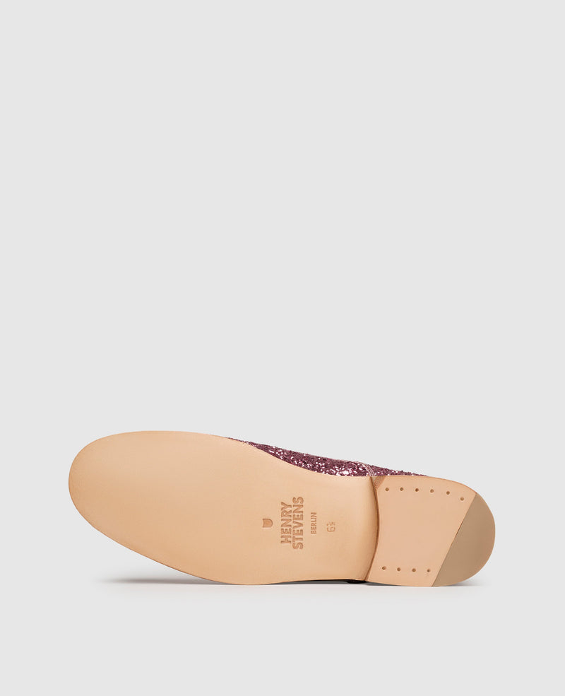 Shoepassion Rahmengenähter Derby Glitzer-Damenschuh Henry Stevens Shoepassion Lagerräumung