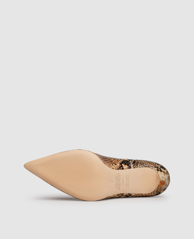 Shoepassion Elegante Damen-Pumps in Reptil-Optik Henry Stevens Shoepassion Heißer Verkauf