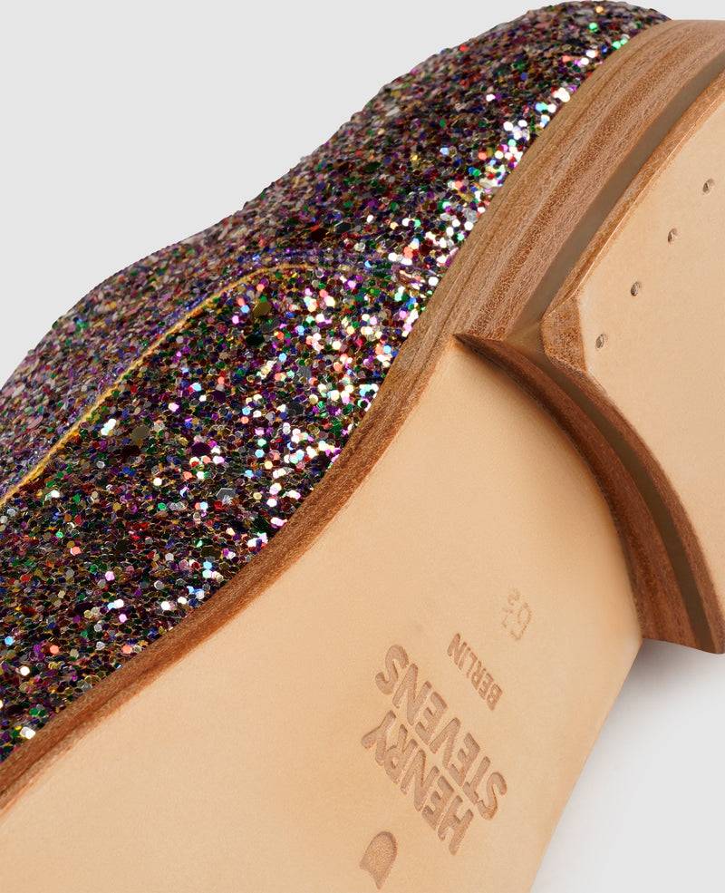 Shoepassion Rahmengenähter Derby Glitzer-Damenschuh Henry Stevens Shoepassion Bis zu 60% Rabatt