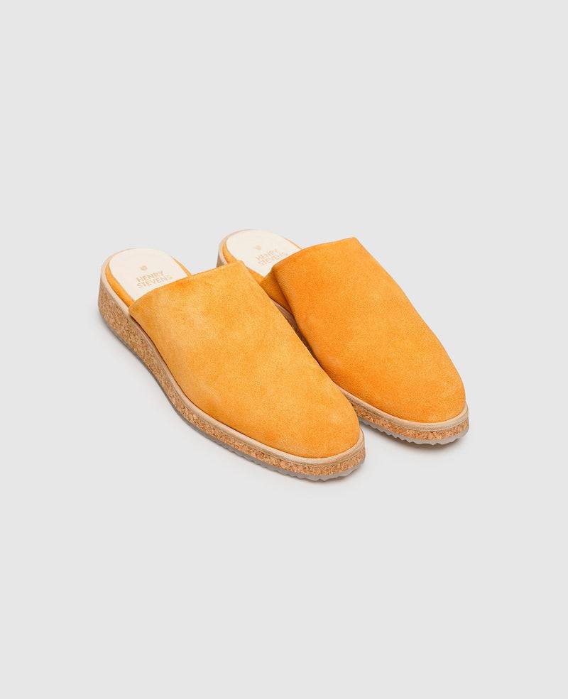 Shoepassion Leichte Damen-Mules mit Velours & Korksohle Henry Stevens Shoepassion Kostenloser Versand international