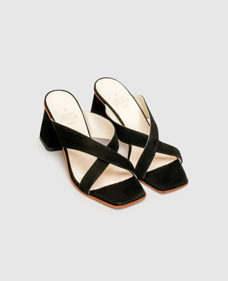 Shoepassion Elegante Damen-Pantolette mit Blockabsatz Henry Stevens Shoepassion Schlussverkauf
