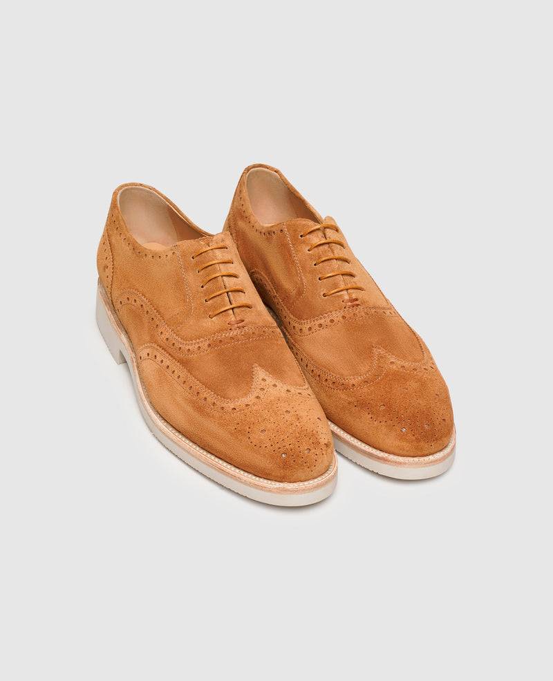 Shoepassion Flexible Full-Brogue Oxford Herrenschuhe mit Velours Shoepassion Wochenangebot