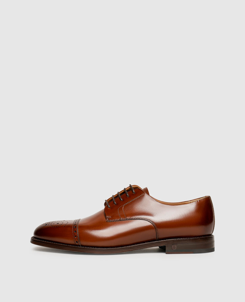 Shoepassion Elegante Half-Brogue Derby Herrenschuhe aus edlem Leder Shoepassion Kostenlose Rückgabe