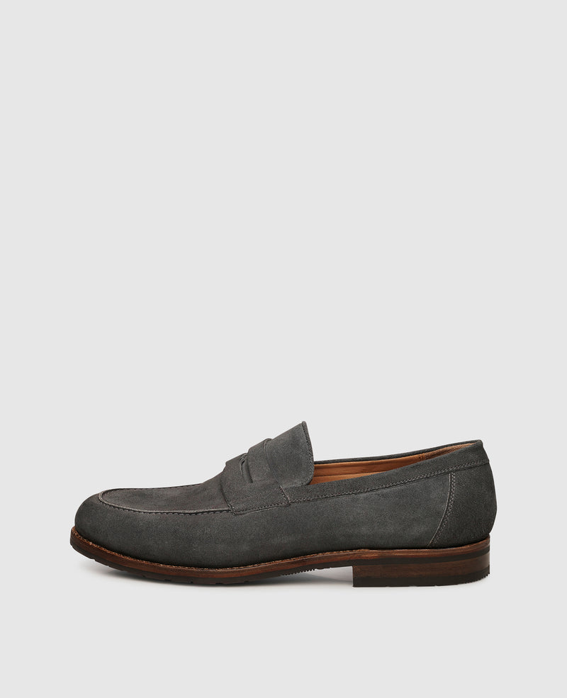 Shoepassion Handgefertigter Penny Loafer für Herren aus Velours Shoepassion Bis zu 60% Rabatt