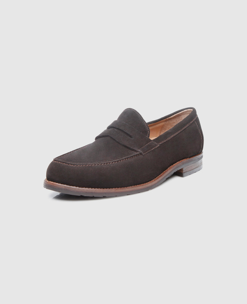 Shoepassion Handgefertigter Penny Loafer für Herren aus Velours Shoepassion Bis zu 65% Rabatt