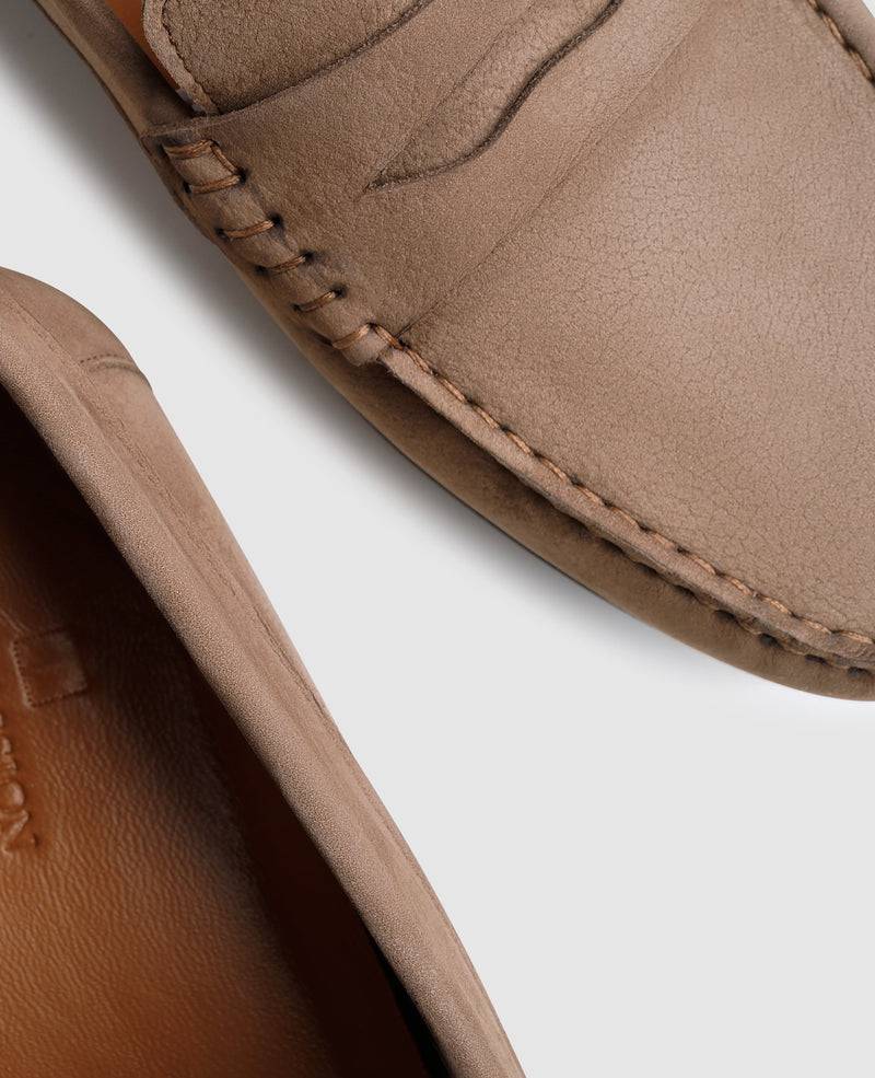 Shoepassion Feiner Herren-Mokassin aus geprägtem Nubuk Shoepassion Discount Store für neue Produkte