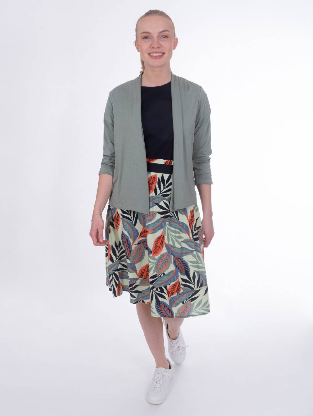 Sonia Originelli Sweatjacke, 3/4 Arm, Schalkragen - Fashion, Damenmode, Herrenmode Fabrikladen