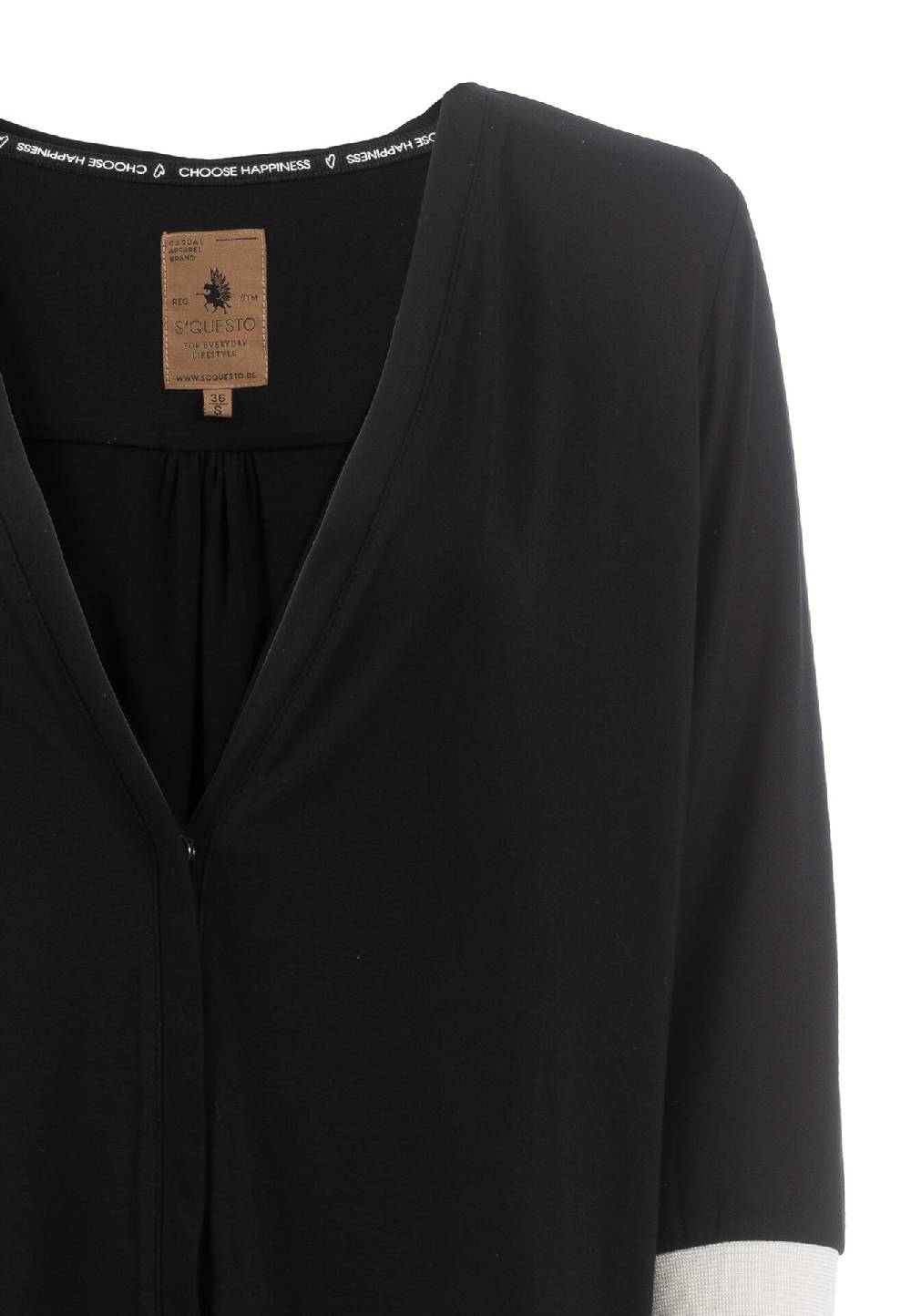 Sonia Originelli Shirtjacke, 3/4 Ärmel, V-Ausschnitt - Fashion, Damenmode, Herrenmode Speichern exportieren