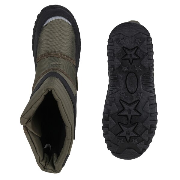 ﻿Stiefelparadies Kinder Winter Boots in Olivgrün Schwarz Weihnachtsangebot
