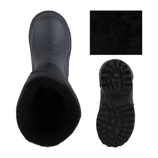 Stiefelparadies Kinder Winter Boots in Grau Schwarz Große Rabatte