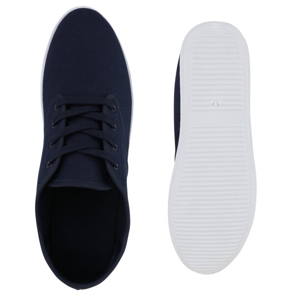Stiefelparadies Herren Sneaker Low in Dunkelblau Versandkostenfrei