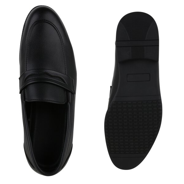 Stiefelparadies Herren Klassische Slippers in Schwarz Großer Ausverkauf
