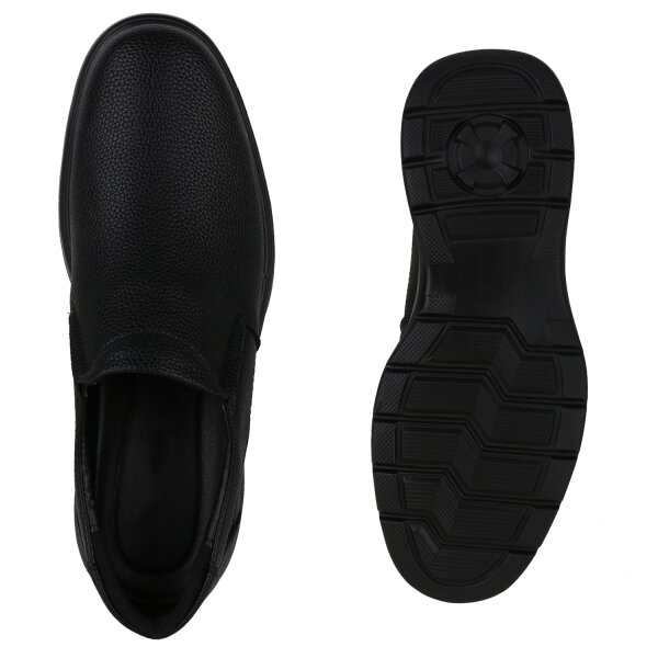 Stiefelparadies Herren Klassische Halbschuhe in Schwarz Cyber Monday