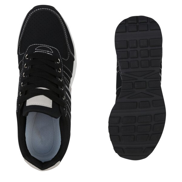 Stiefelparadies Herren Laufschuhe in Schwarz Top Angebot