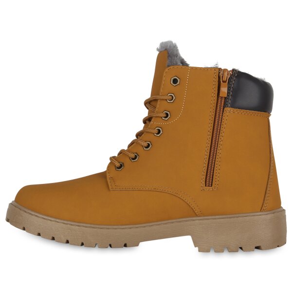 Stiefelparadies Herren Worker Boots in Hellbraun Bestseller