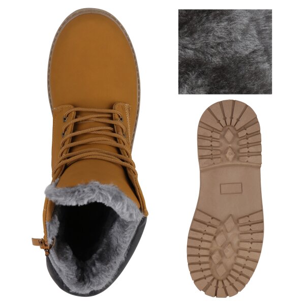 Stiefelparadies Herren Worker Boots in Hellbraun Bestseller