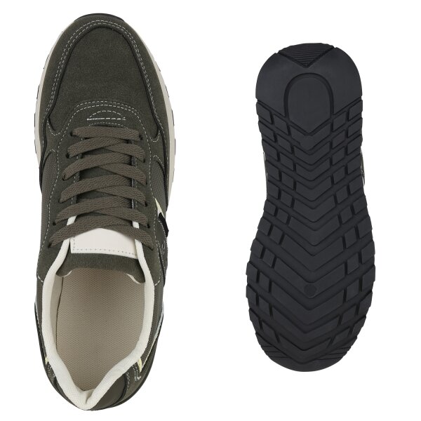 Stiefelparadies Herren Laufschuhe in Olivgrün Tägliche Deals