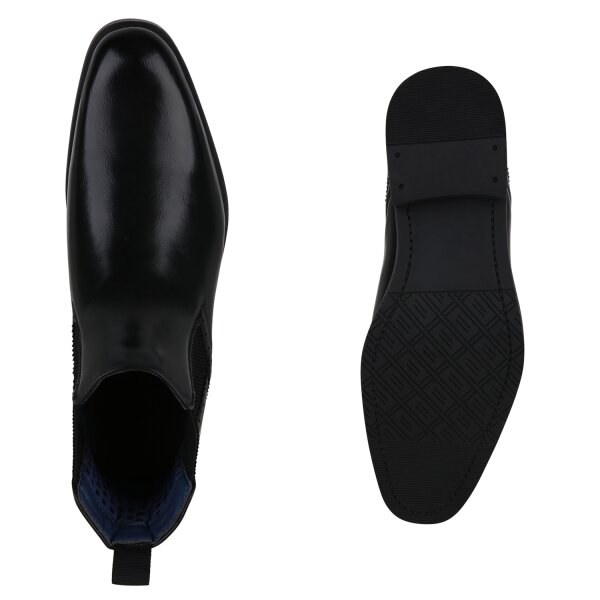 Stiefelparadies Herren Chelsea Boots in Schwarz VIP-Rabatte