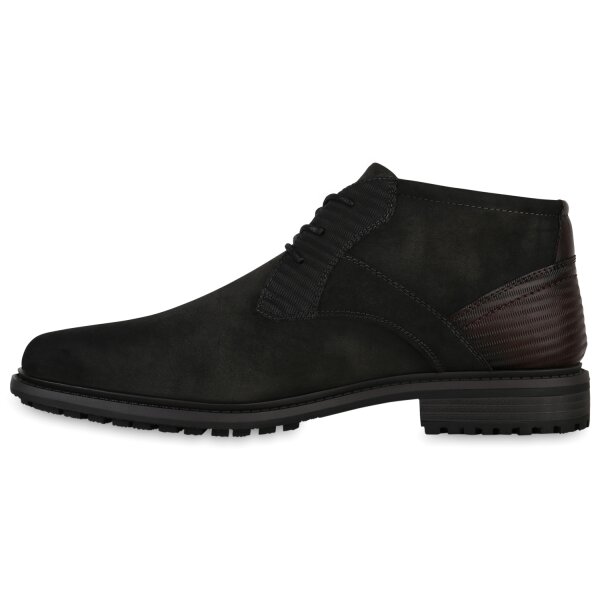 Stiefelparadies Herren Klassische Halbschuhe in Schwarz Super Sparpreis