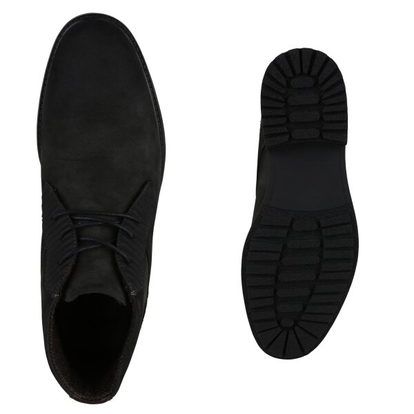 Stiefelparadies Herren Klassische Halbschuhe in Schwarz Super Sparpreis