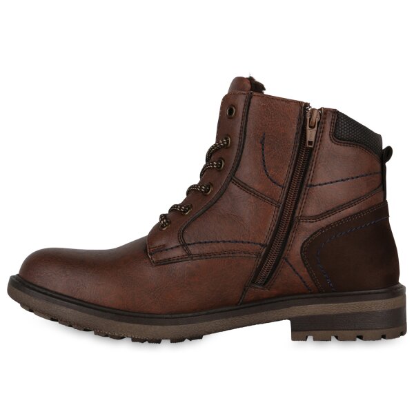 Stiefelparadies Herren Worker Boots in Hellbraun Letzte 3 Tage