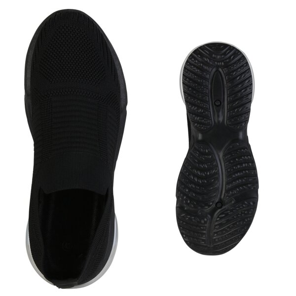 Stiefelparadies Herren Slip Ons in Schwarz 50% Rabatt mit kostenlosem Versand