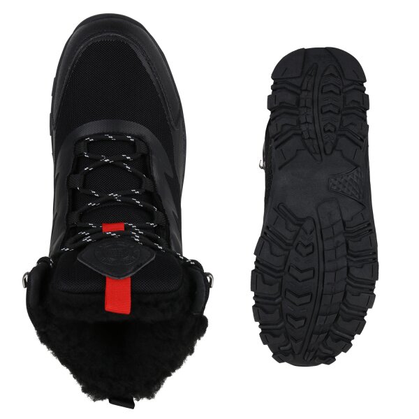 Stiefelparadies Herren Outdoor Schuhe in Schwarz Kostenloser Versand international