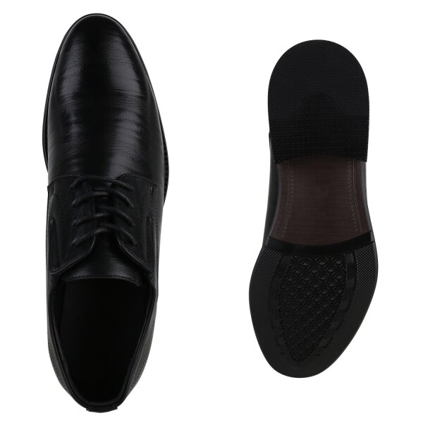 Stiefelparadies Herren Klassische Halbschuhe in Schwarz Speichern exportieren