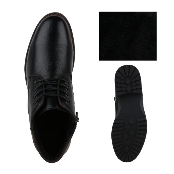 Stiefelparadies Herren Klassische Halbschuhe in Schwarz Online