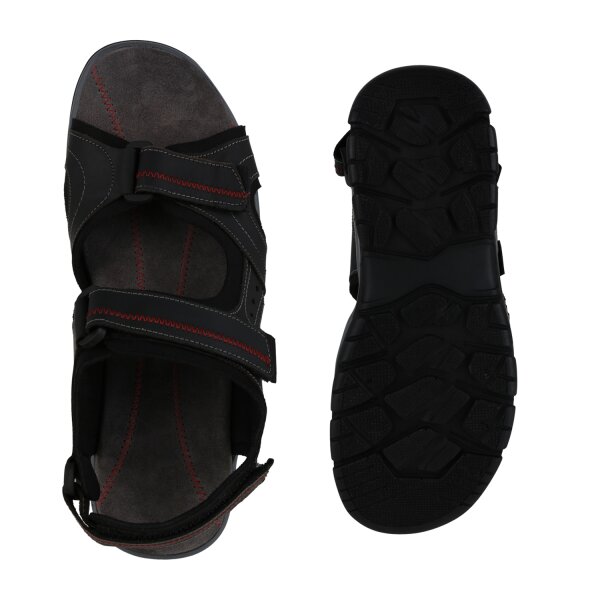 Stiefelparadies Herren Outdoor Sandalen in Schwarz Dunkelgrau Hotsell