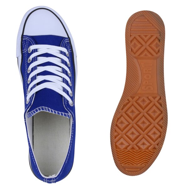Stiefelparadies Herren Sneaker low in Blau Fabrikverkauf