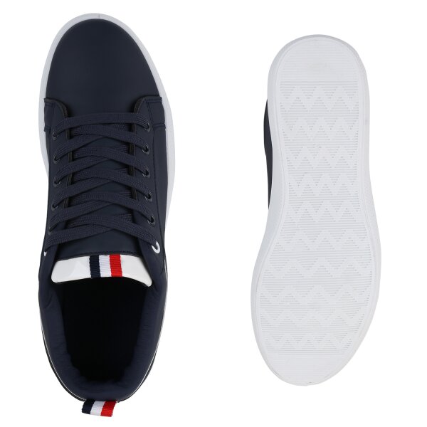 Stiefelparadies Herren Sneaker low in Dunkelblau Blitzverkäufe