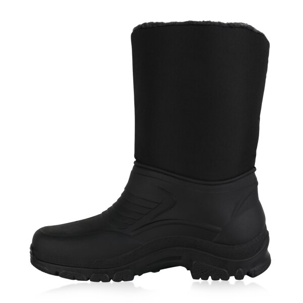 Stiefelparadies Herren Winter Boots in Schwarz Grau Fabrik Onlineshop