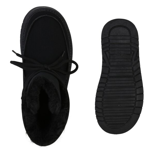 Stiefelparadies Damen Winter Boots in Schwarz Weihnachtsangebot