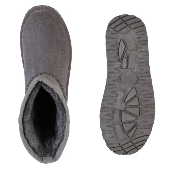 Stiefelparadies Damen Winter Boots in Grau Letzte 3 Tage