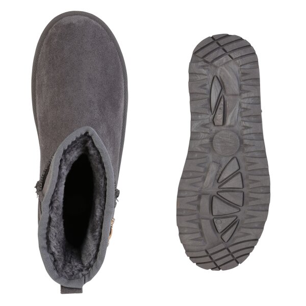 Stiefelparadies Damen Winter Boots in Grau JETZT KAUFEN