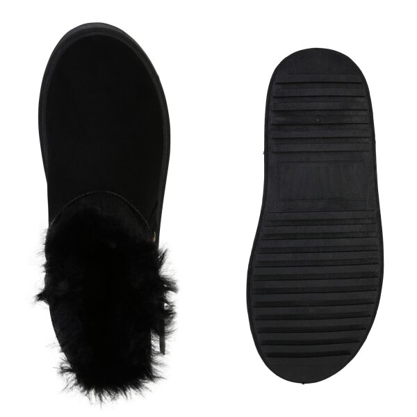 Stiefelparadies Damen Winter Boots in Schwarz Letzter Tag