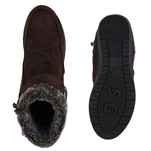 Stiefelparadies Damen Winter Boots in Braun 2025