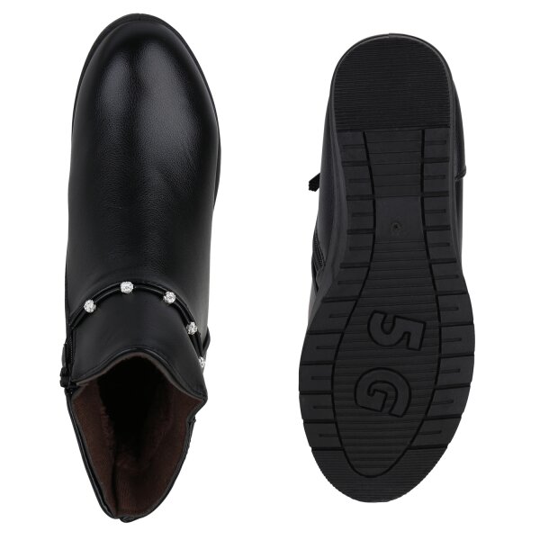 Stiefelparadies Damen Winter Boots in Schwarz Fabrikpreis