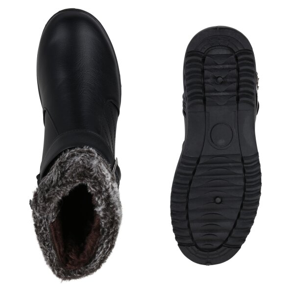 Stiefelparadies Damen Winter Boots in Schwarz Rabatt
