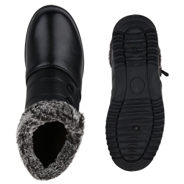 Stiefelparadies Damen Winter Boots in Schwarz Günstig kaufen