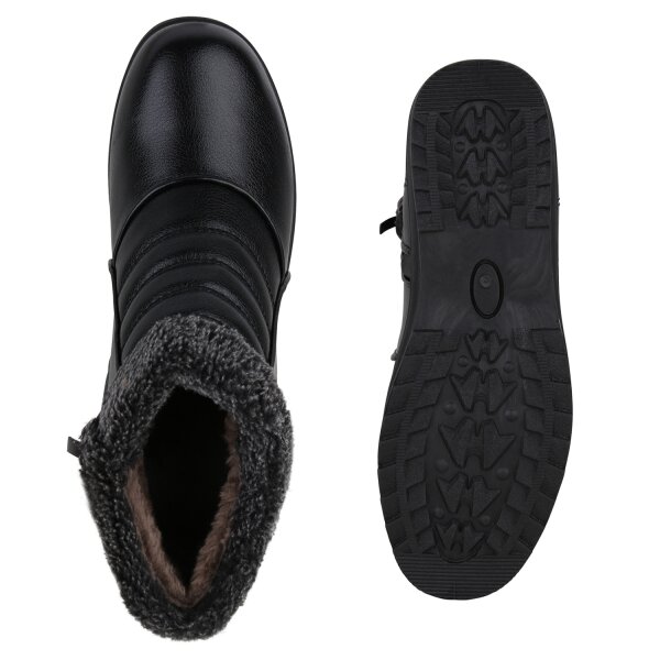 Stiefelparadies Damen Winter Boots in Schwarz Preisnachlass