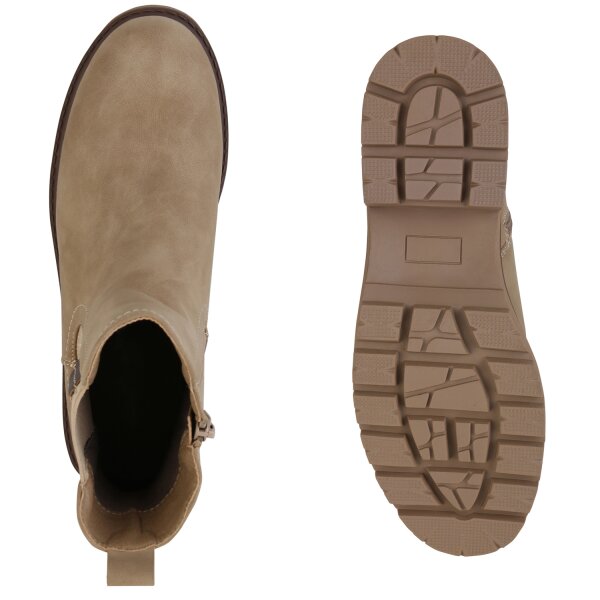 Stiefelparadies Damen Klassische Stiefeletten in Khaki Kauf eins, bekomm eins gratis