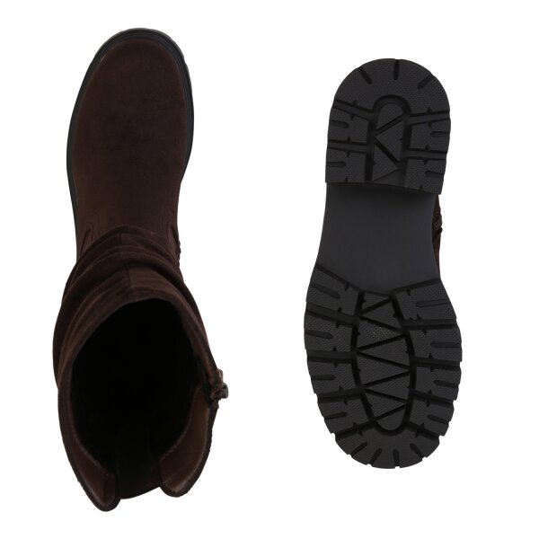 Stiefelparadies Damen Klassische Stiefel in Braun Bis zu 55% Rabatt