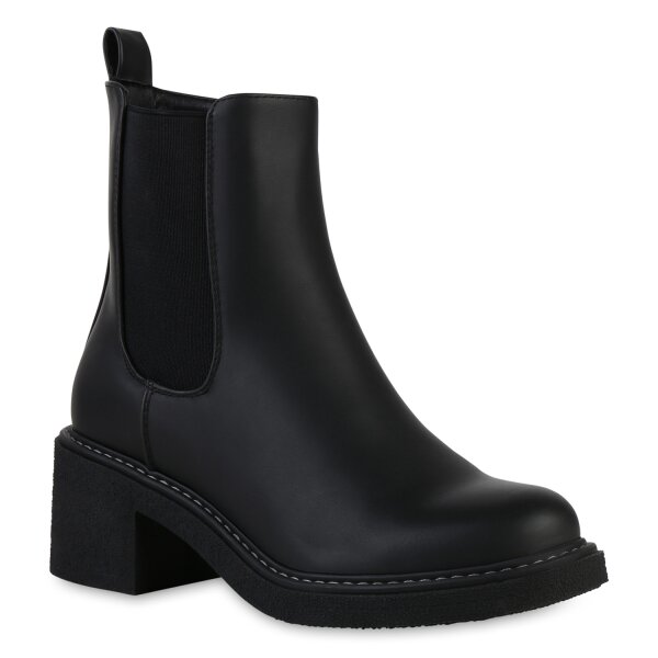 Stiefelparadies Damen Klassische Stiefeletten in Braun Riesige Rabatte
