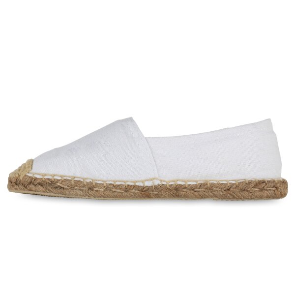 Stiefelparadies Damen Espadrilles in Weiss Kostenlose Rückgabe