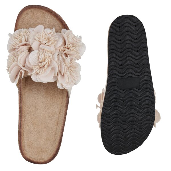 Stiefelparadies Damen Pantoletten in Beige Verkauf