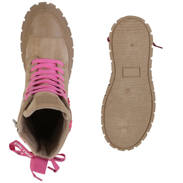 Stiefelparadies Damen Sneakerstiefel in Khaki Leo Rabatte dieses Monats